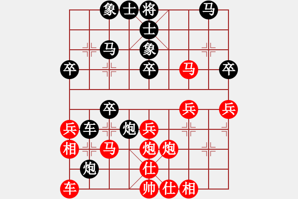 象棋棋譜圖片：無(wú)敵黃非紅(9段)-和-白鵬騰飛(3段) - 步數(shù)：30 