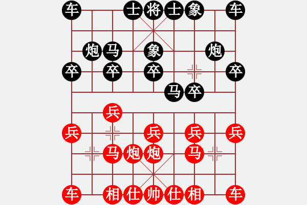 象棋棋谱图片：【40】陶汉明 和 赵利琴 - 步数：10 