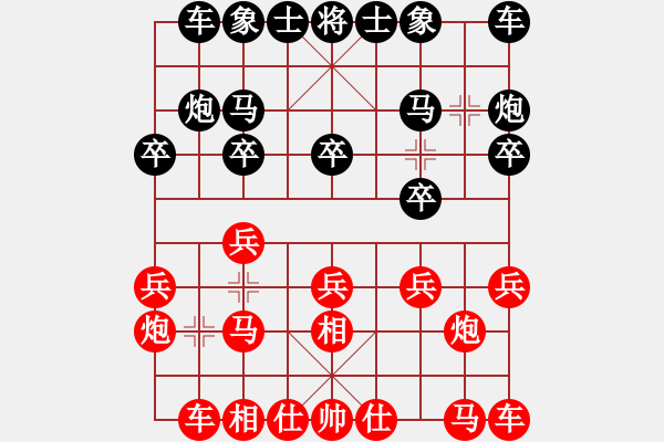 象棋棋譜圖片：山西實(shí)名象棋群聯(lián)盟 新疆張欣 先勝 安徽王靖 - 步數(shù)：10 