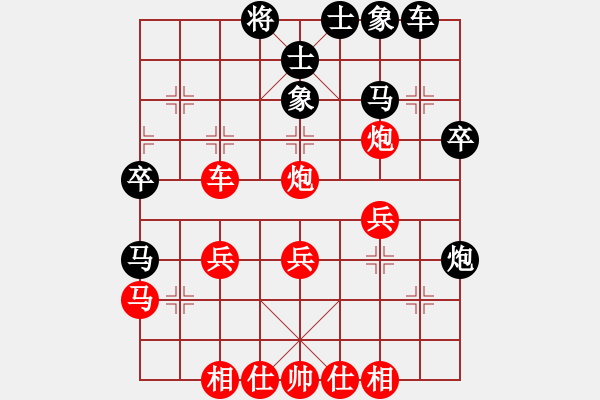 象棋棋譜圖片：悉發(fā)菩提心(5段)-勝-大車輪(7段)次序佳作 - 步數(shù)：40 