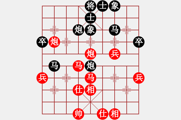 象棋棋谱图片：黑龙江张晓平 (和) 广东许银川 (1993.4.29于南京) - 步数：40 