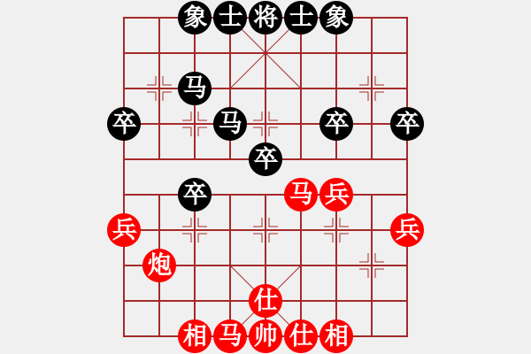 象棋棋譜圖片：駿騎追風(fēng)(2段)-負(fù)-飛馬進(jìn)陣(6段) - 步數(shù)：40 