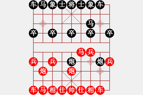 象棋棋譜圖片：成功豹(5段)-勝-想贏不怕輸(4段) - 步數(shù)：10 