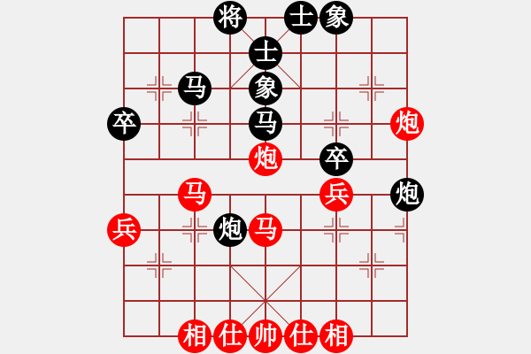 象棋棋譜圖片：網(wǎng)絡(luò)人機(jī)王(中神)-和-羅老師(天罡) - 步數(shù)：50 