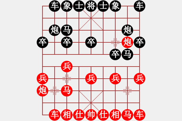 象棋棋谱图片：程吉俊 胜 刘柏宏（对兵局2） - 步数：10 