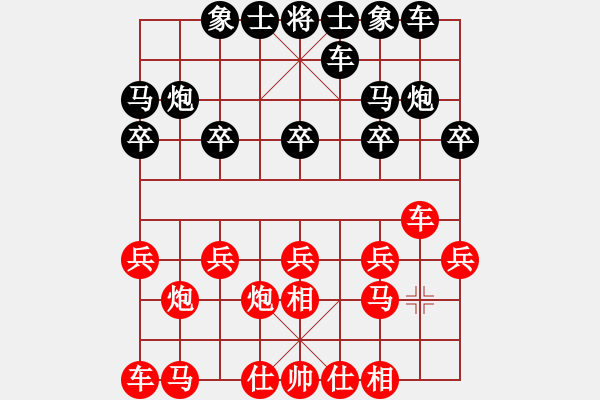 象棋棋譜圖片：象棋愛(ài)好者 VS 初級(jí)棋士 - 步數(shù)：10 