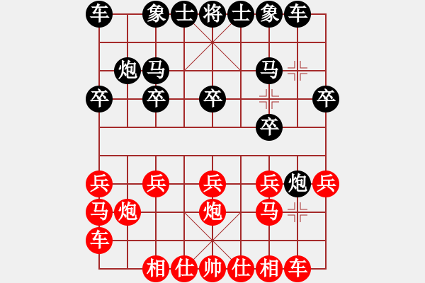 象棋棋譜圖片：百思不得棋解[575644877] -VS- 空山船客[394198624] - 步數(shù)：10 