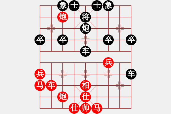 象棋棋譜圖片：弈棋癡(9級(jí))-勝-中山棋院琴(1段) - 步數(shù)：40 