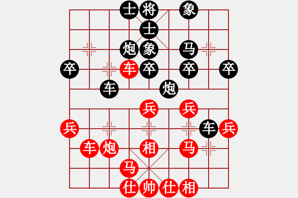 象棋棋譜圖片：五七炮進(jìn)三兵對屏風(fēng)馬進(jìn)3卒 （黑馬3進(jìn)4）   貓主席(天罡)-負(fù)-創(chuàng)造神梵天(風(fēng)魔) - 步數(shù)：30 