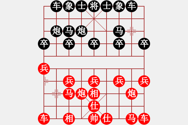 象棋棋譜圖片：中華君主[691822072] -VS- 嘴角揚(yáng)揚(yáng)[50129759] - 步數(shù)：10 