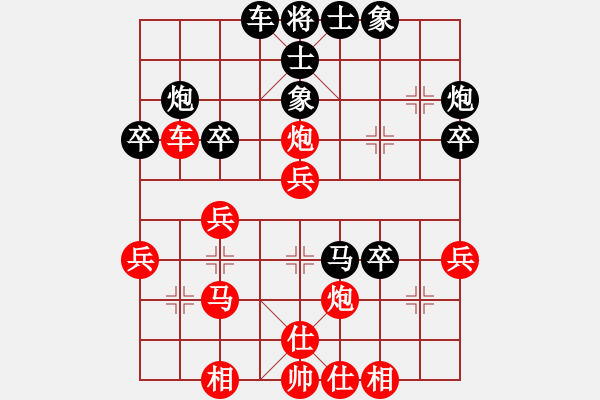 象棋棋譜圖片：夏剛       先負(fù) 鄭新年     - 步數(shù)：40 