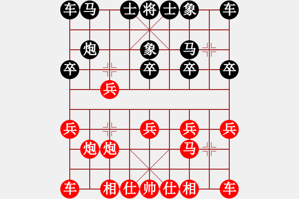 象棋棋譜圖片：葬心紅和國土人asd〖仙人指路對金鉤炮〗 - 步數(shù)：10 