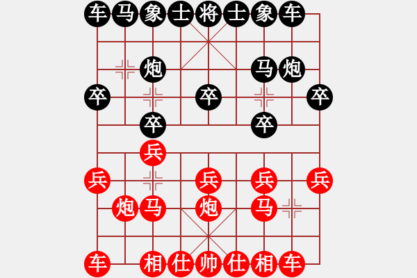 象棋棋譜圖片：忸怩(1段)-負(fù)-xxxccc(1段) - 步數(shù)：10 