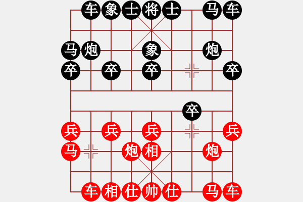 象棋棋譜圖片：drew(4段)-勝-弱點(diǎn)(7段) - 步數(shù)：10 