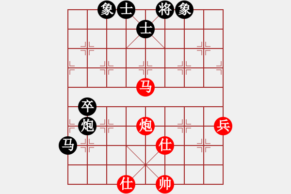 象棋棋譜圖片：放下(3段)-和-好壞(5段) - 步數(shù)：100 