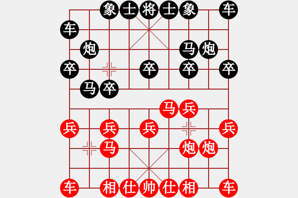 象棋棋譜圖片：yuanyuan[786954415] 負 不再聯(lián)系。[-] - 步數(shù)：10 