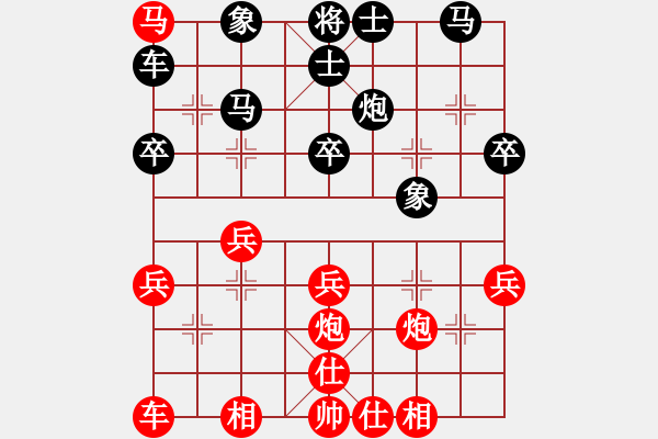 象棋棋譜圖片：火妖精(9星)-負-孫思祺(8星) - 步數(shù)：40 