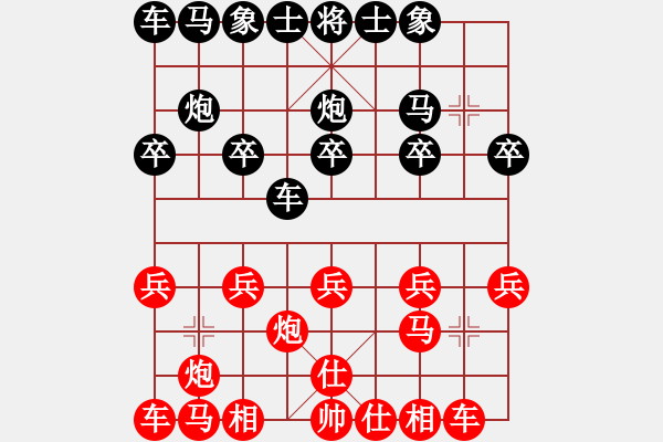 象棋棋譜圖片：九級(jí)車震(北斗) 和 西白虎(無極) - 步數(shù)：10 