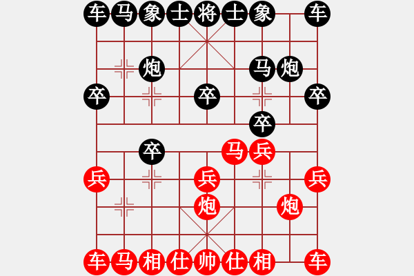 象棋棋譜圖片：平常心看世界[1453932870]紅 先勝-VS-愛(ài)哭的女孩[1341976027]. - 步數(shù)：10 