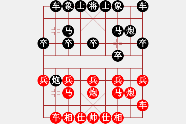 象棋棋譜圖片：棋心閣啈冨[962464405] 負(fù) 棋心閣青春[1030606555] - 步數(shù)：10 