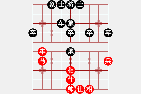 象棋棋譜圖片：20170408 后和天天業(yè)6-1 仙人指路對卒底炮轉(zhuǎn)順炮 紅車二進四 炮八平七 車九平八 炮五平六 - 步數(shù)：50 