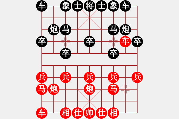 象棋棋譜圖片：從來(lái)不贏棋(3段)-負(fù)-安徽東毒(5段) - 步數(shù)：10 