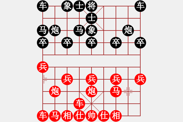 象棋棋譜圖片：橫才俊儒[292832991] -VS- 把酒當(dāng)歌[909119395] - 步數(shù)：10 