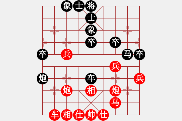 象棋棋譜圖片：那都不是事(業(yè)9-2)先勝宋海軍(業(yè)9-2)202203171344.pgn - 步數(shù)：40 