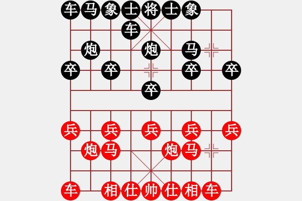 象棋棋譜圖片：影子[370205107] -VS- 橫才俊儒[292832991] - 步數(shù)：10 