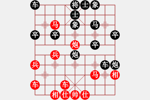 象棋棋譜圖片：《學(xué)習(xí)大師后手》屏風(fēng)馬進(jìn)7卒右炮過(guò)河打馬破中炮右橫車盤頭馬 - 步數(shù)：30 