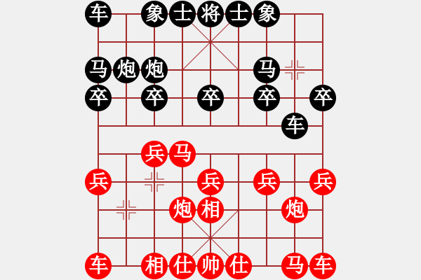 象棋棋譜圖片：小小少年(9級(jí))-負(fù)-炮打兩重山(5段) - 步數(shù)：10 