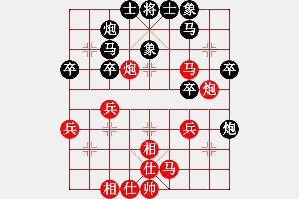 象棋棋譜圖片：小小少年(9級(jí))-負(fù)-炮打兩重山(5段) - 步數(shù)：40 