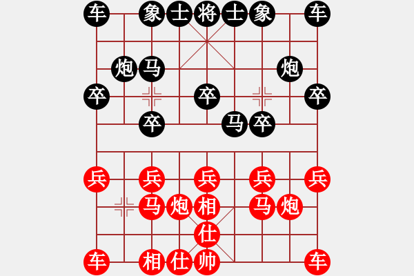 象棋棋譜圖片：閑的蛋疼【紅】vs期待你的轉(zhuǎn)身【黑】 - 步數(shù)：10 