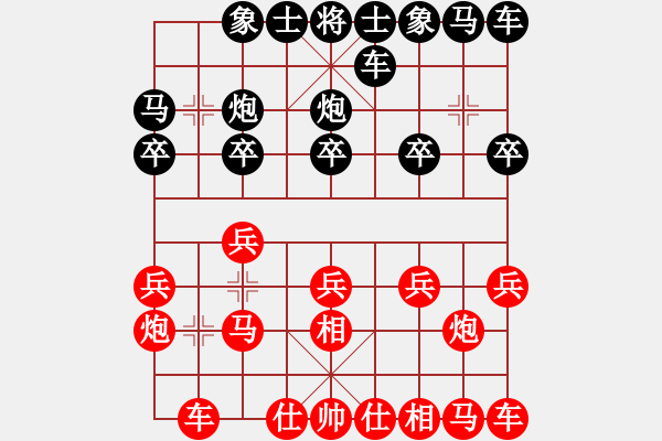 象棋棋譜圖片：負(fù)分太后 魚[紅] -VS- 寒星主人[黑] - 步數(shù)：10 