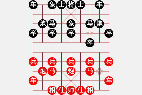 象棋棋譜圖片：2014.6.8中炮雙橫車占肋對屏風(fēng)馬兩頭蛇右橫車 - 步數(shù)：10 