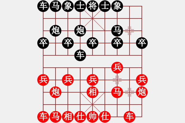 象棋棋譜圖片：電腦分析 后手對(duì)飛相局 - 步數(shù)：10 