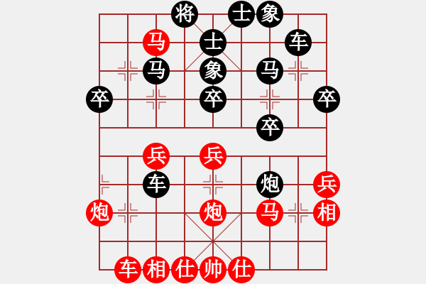 象棋棋譜圖片：河南王建光(9段)-勝-小東北虎(月將)棄車局 - 步數(shù)：30 