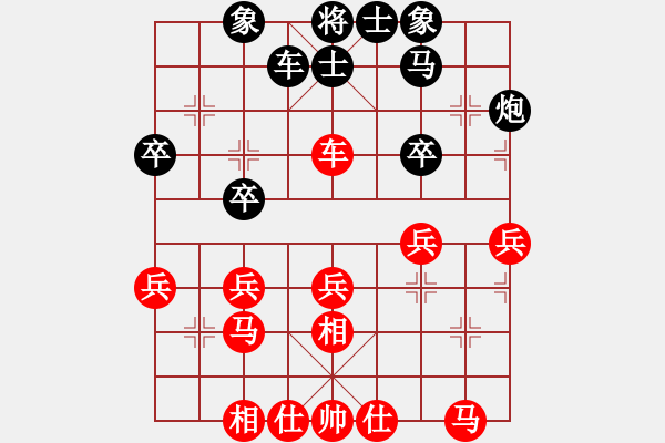 象棋棋譜圖片：日月心士明天會(huì)更好[紅先負(fù)] -VS- 贏一盤實(shí)在難[黑] 仙人指路飛相對(duì)卒底炮 - 步數(shù)：30 