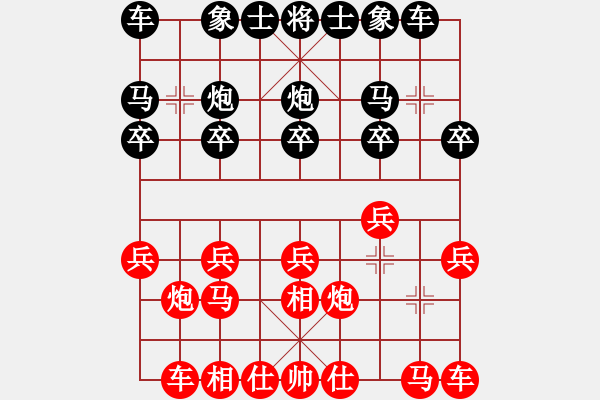 象棋棋譜圖片：⊙英雄⊙棋東海 勝 移動_比賽 - 步數(shù)：10 