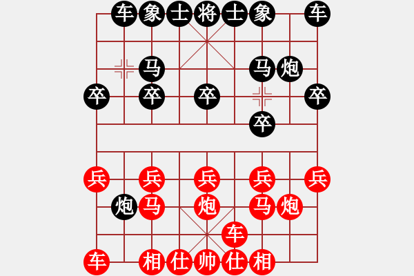 象棋棋譜圖片：熱血盟●溫柔一刀[紅] -VS- 熱血盟★和仔[黑]4 - 步數(shù)：10 