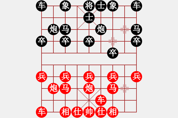 象棋棋譜圖片：弟1輪蒼南謝尚有先勝龍灣王樂(lè)仲。 - 步數(shù)：10 