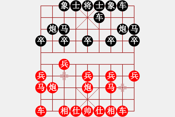 象棋棋譜圖片：【中華精英聯(lián)盟】出鞘[紅] -勝- 【奇門魔谷】天生 無極[黑] - 步數(shù)：10 