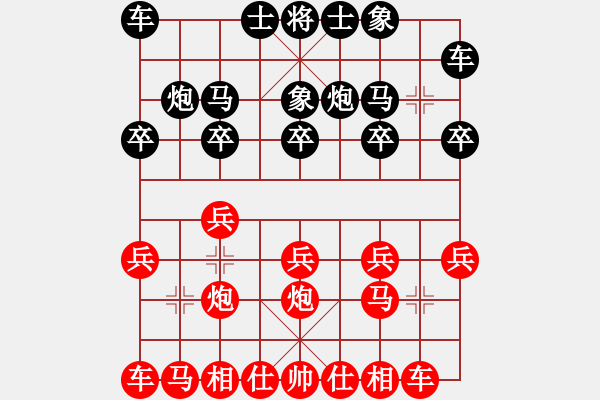 象棋棋谱图片：反宫马平七炮5.pgn - 步数：10 