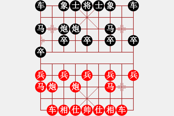 象棋棋譜圖片：趕火車先勝風(fēng)中飄蕩的魚 - 步數(shù)：10 