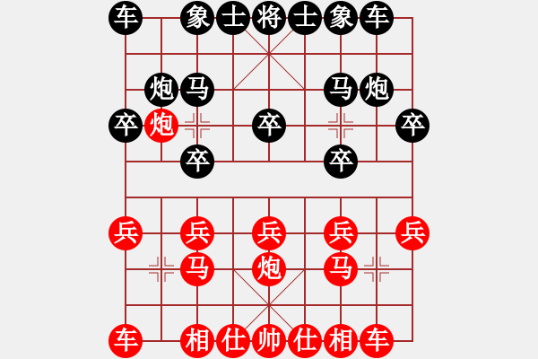 象棋棋譜圖片：2014年合川象棋排位賽第五輪第2臺(tái)楊燦先負(fù)張勇 - 步數(shù)：10 