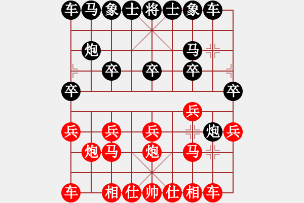 象棋棋譜圖片：牧野流星(無上)-勝-風(fēng)雪棋緣燕(9段) - 步數(shù)：10 