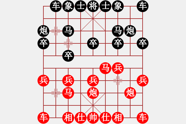 象棋棋谱图片：盘锦棋院 赵硕 负 盘锦联通公司 潘振波 - 步数：10 