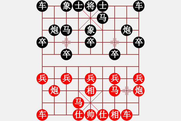 象棋棋譜圖片：upper(6星)-和-嘎玩(9星) - 步數(shù)：10 