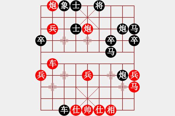 象棋棋谱图片：2021首届上海杯大师预赛谢靖先和徐超3 - 步数：40 