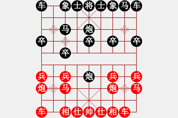 象棋棋譜圖片：2806局 A03-邊炮局-旋風引擎23層(2872) 先勝 魏延(1500) - 步數(shù)：10 